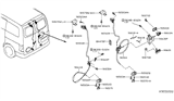 Diagram for Nissan NV Door Latch Assembly - 90522-JX50B
