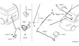 Diagram for 2015 Nissan NV Antenna Cable - 28243-3LM0A