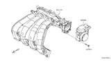 Diagram for 2016 Nissan NV Throttle Body - 16119-ET00C