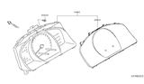 Diagram for 2021 Nissan NV Instrument Cluster - 24810-3LM0A