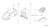 Diagram for 2017 Nissan NV Dome Light - 26490-VW10A