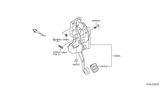 Diagram for 2013 Nissan NV Brake Pedal - 46501-3LM0B