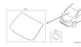 Diagram for 2017 Nissan NV Windshield - 72700-9SF0A