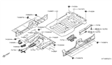 Diagram for Nissan NV Exhaust Heat Shield - 74761-3LM0C