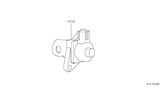 Diagram for 2014 Nissan NV EGR Valve - 14710-ED01A