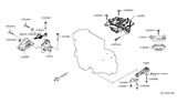 Diagram for 2015 Nissan NV Engine Mount Torque Strut - 11350-9SC0A