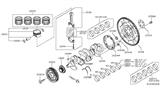 Diagram for 2017 Nissan NV Piston Ring Set - 12033-EN20D