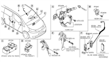 Diagram for 2016 Nissan Versa Note Brake Light Switch - 25320-AX10A