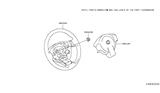 Diagram for 2017 Nissan NV Steering Wheel - 48430-3LM4A