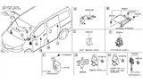 Diagram for 2018 Nissan NV Air Bag Sensor - 98820-9SE9A