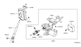 Diagram for 2021 Nissan NV Steering Column - 48820-3LM0A