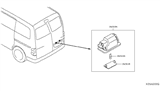 Diagram for 2015 Nissan NV Headlight Bulb - 26261-0F000