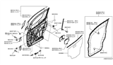 Diagram for Nissan NV Window Run - 80386-3LM0A