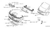 Diagram for Nissan NV Bumper - 62022-3LM0J