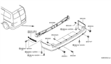 Diagram for 2021 Nissan NV Bumper - 85022-3LM0J