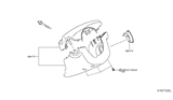 Diagram for 2018 Nissan NV Steering Column Cover - 48470-3LM1A