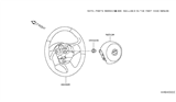 Diagram for Nissan NV Steering Wheel - 48430-9SJ4A