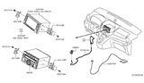 Diagram for 2013 Nissan NV Antenna - 25975-3LM0A