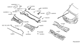 Diagram for 2018 Nissan NV Weather Strip - 66830-1PA0A