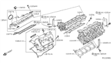 Diagram for Nissan Armada Cylinder Head Gasket - 11044-EZ31A