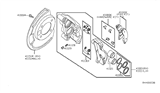 Diagram for 2015 Nissan NV Brake Backing Plate - 41161-1PA0C