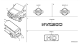 Diagram for 2016 Nissan NV Emblem - 93490-1PA2A