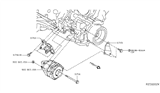 Diagram for Nissan Titan Alternator Bracket - 11715-7S01A