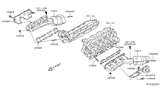 Diagram for 2014 Nissan Titan Exhaust Manifold Gasket - 14036-7S001