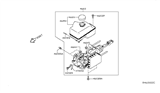 Diagram for 2021 Nissan NV Brake Master Cylinder - 46010-9JL4A