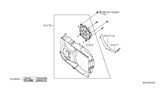 Diagram for 2019 Nissan NV Fan Shroud - 21477-9JL0A