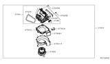 Diagram for 2012 Nissan NV Blower Motor - 27220-1PA0A