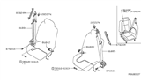 Diagram for 2016 Nissan NV Seat Belt - 86885-1PG1A