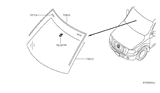 Diagram for Nissan NV Windshield - 72700-1PA1A