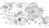 Diagram for 2005 Nissan Armada Thermostat Gasket - 11062-7S000