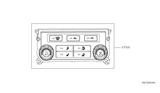 Diagram for 2018 Nissan NV Blower Control Switches - 27510-1PD0A