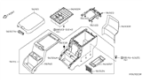 Diagram for 2013 Nissan NV Center Console Base - 96911-1PA0A
