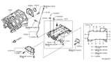 Diagram for Nissan Titan Oil Pan Baffle - 11114-7S000