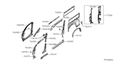 Diagram for 2021 Nissan NV Fender - 76036-1PA0F