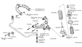 Diagram for 2014 Nissan NV Sway Bar Link - 54618-1PA0A