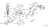 Diagram for 2014 Nissan NV Fuel Filler Neck - 17221-1PA0B