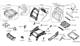 Diagram for 2016 Nissan NV Seat Cover - 87670-1PA1A