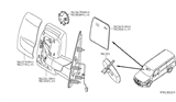 Diagram for 2013 Nissan NV Mirror Actuator - 96368-1PA0E