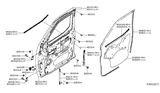 Diagram for Nissan NV Weather Strip - 80830-1PA0A
