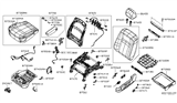 Diagram for 2014 Nissan NV Seat Cover - 87370-1PC0A