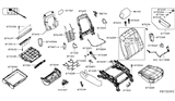 Diagram for 2014 Nissan NV Seat Cushion - 87300-1PC0A