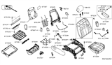 Diagram for 2013 Nissan NV Seat Cushion - 87300-1PC0A