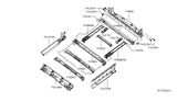 Diagram for 2017 Nissan NV Rear Crossmember - G5610-1PACA