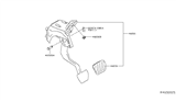 Diagram for 2018 Nissan NV Brake Pedal - 46501-1PA0A