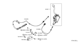 Diagram for Nissan NV Automatic Transmission Shifter - 34101-9JJ0A