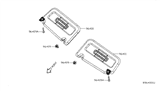 Diagram for Nissan NV Sun Visor - 96401-1PA0A